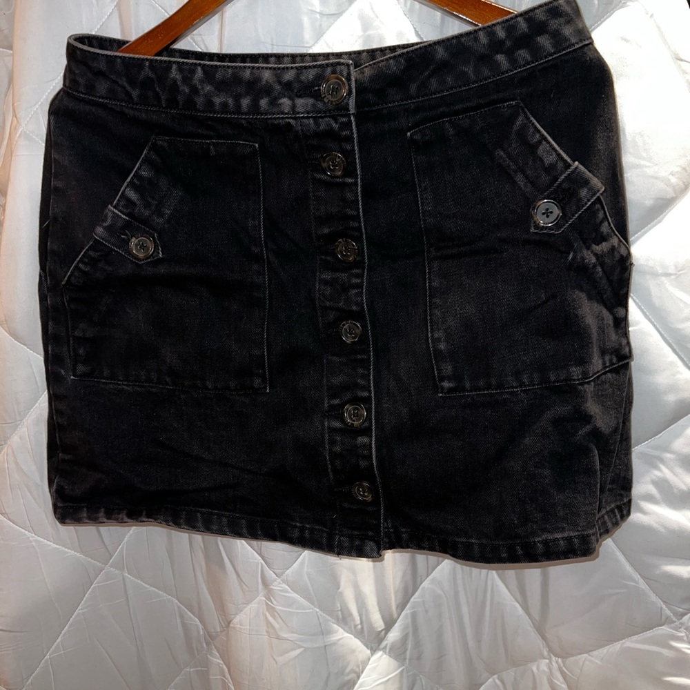 Black jean Skirt